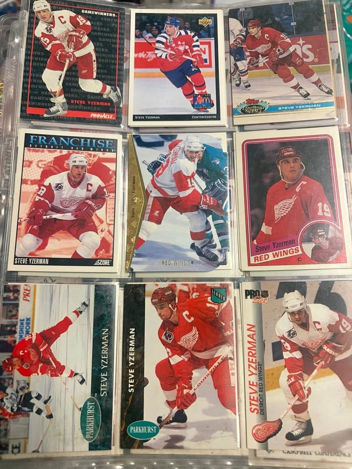 Steve Yzerman Hockey Card Collection - Upper Deck, Pro Set, O-Pe