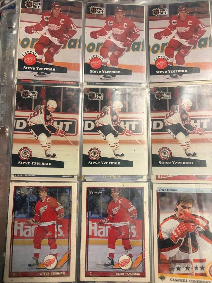 Steve Yzerman Hockey Card Collection - Upper Deck, Pro Set, O-Pe - photo 2