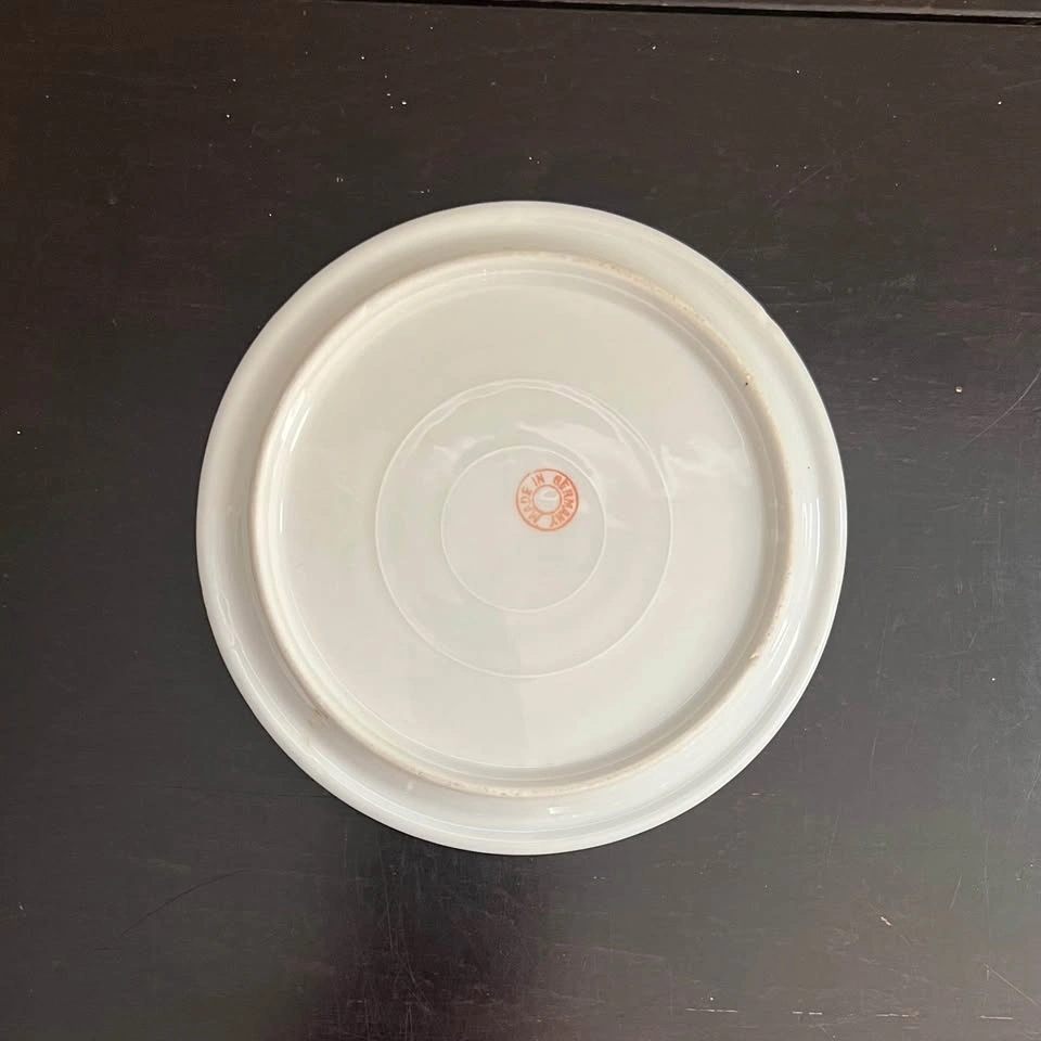 Vintage 6" Rose China Dish / Teapot Trivet / Tea Party Decor - photo 3