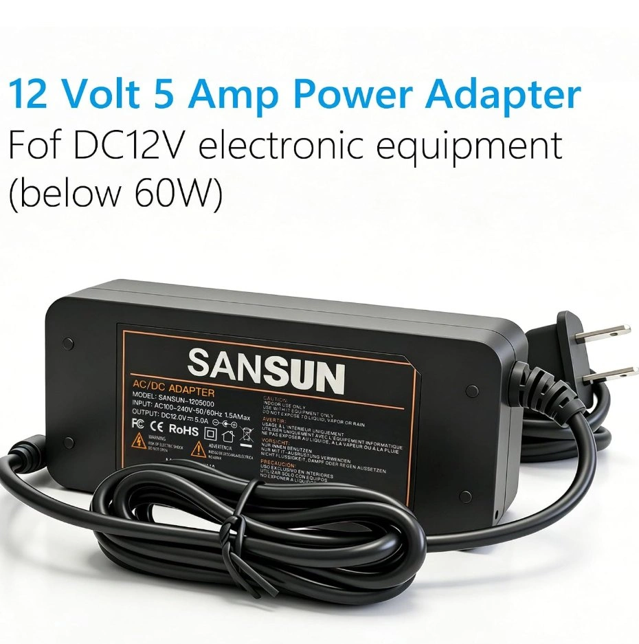 BRAND NEW IN BOX: 2-Pack 12V 5A (60W) DC Power Supplies - photo 5