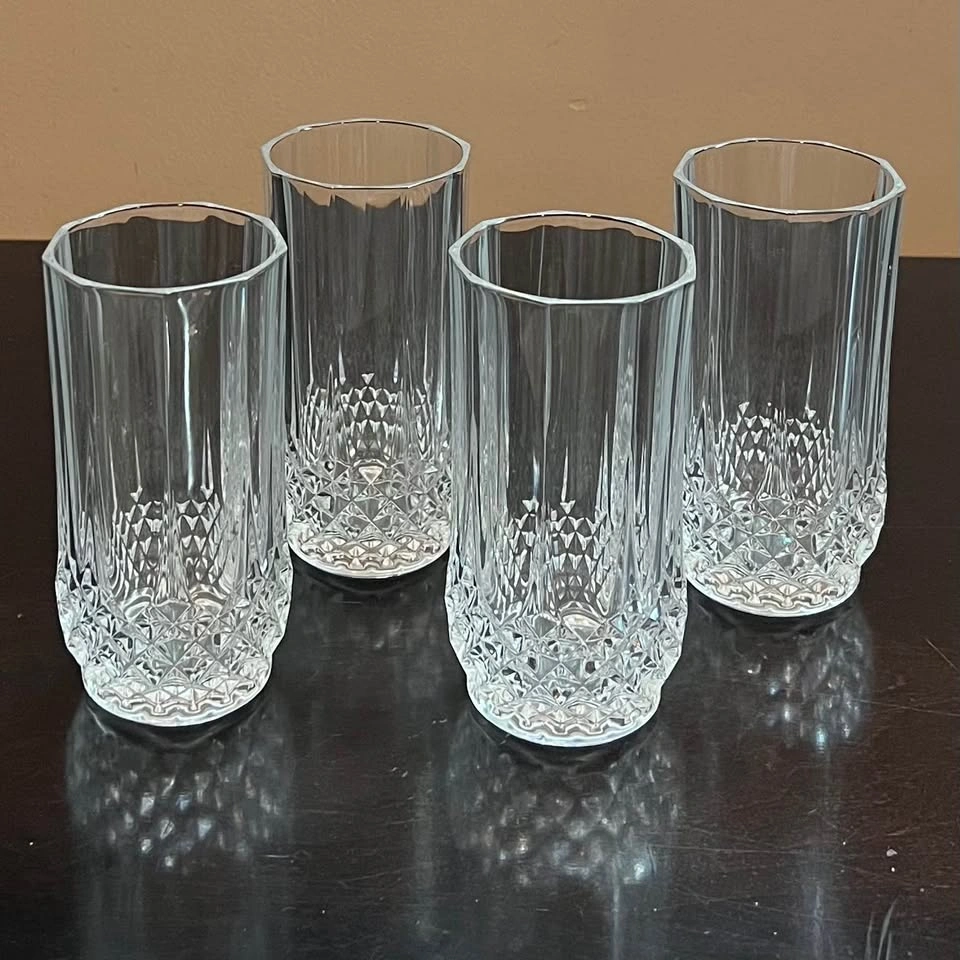 Longchamp Crystal Wine Glasses / Cristal D'Arques France - photo 4