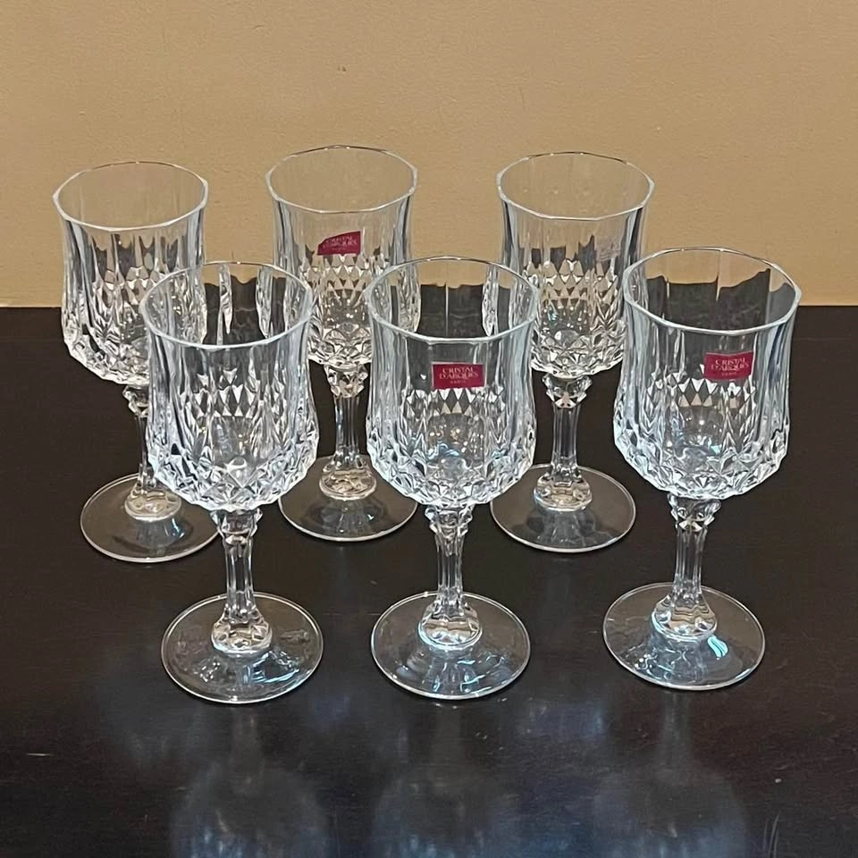 Cristal D'Arques Longchamp 8.25-oz Crystal Wine Glasses (Set of - photo 3