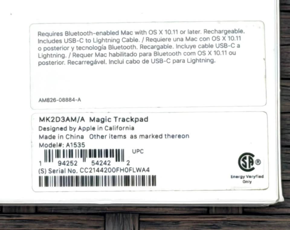 Apple Wireless Bluetooth Magic Trackpad - photo 3