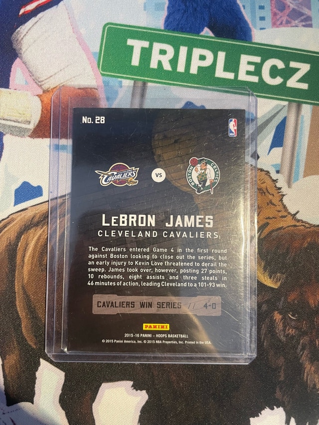 2015-16 Panini Hoops LeBron James Road To The Finals Card - photo 2