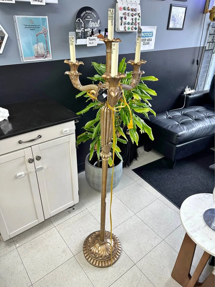HomeSense Gold Candelabra Floor Lamp