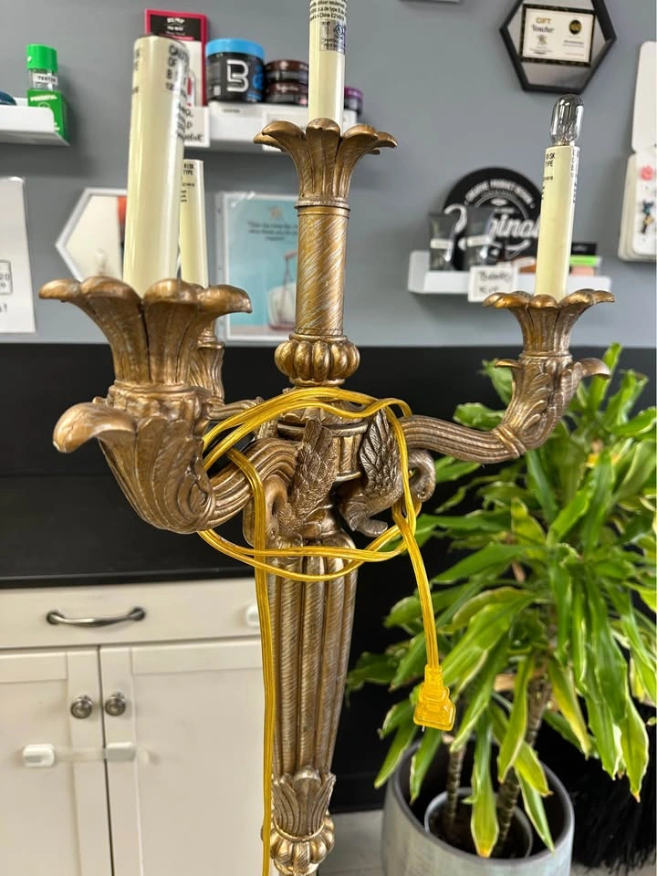 HomeSense Gold Candelabra Floor Lamp - photo 2