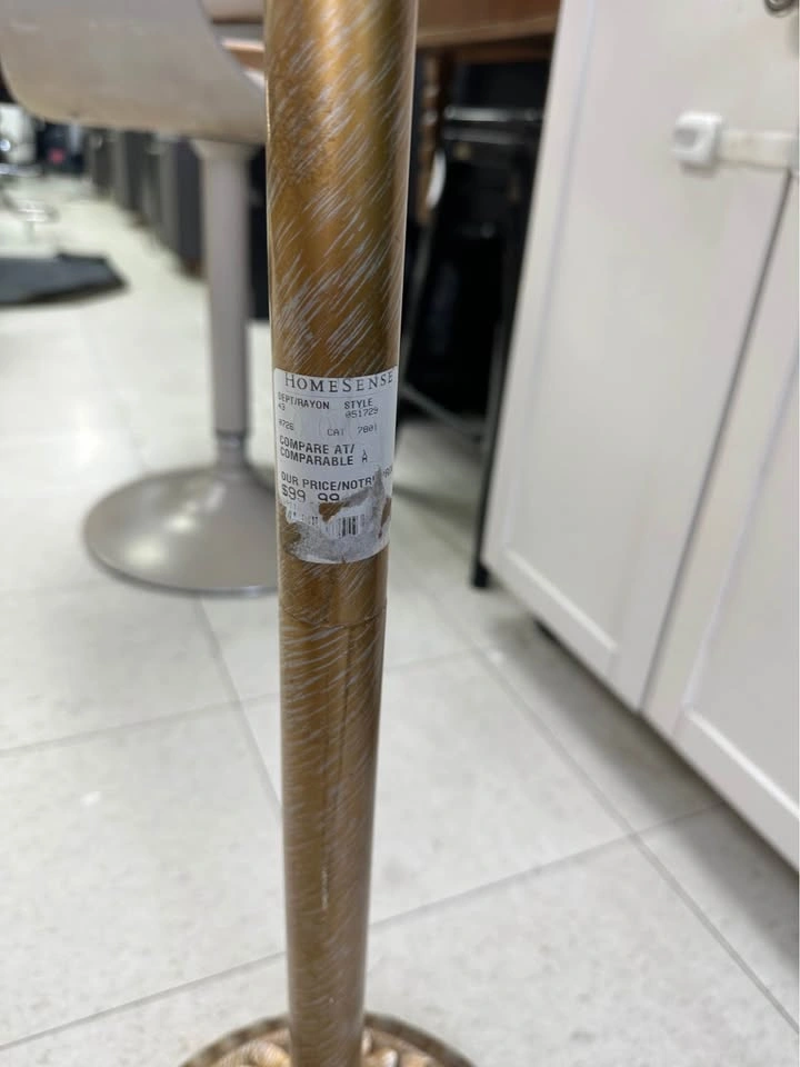 HomeSense Gold Candelabra Floor Lamp - photo 4