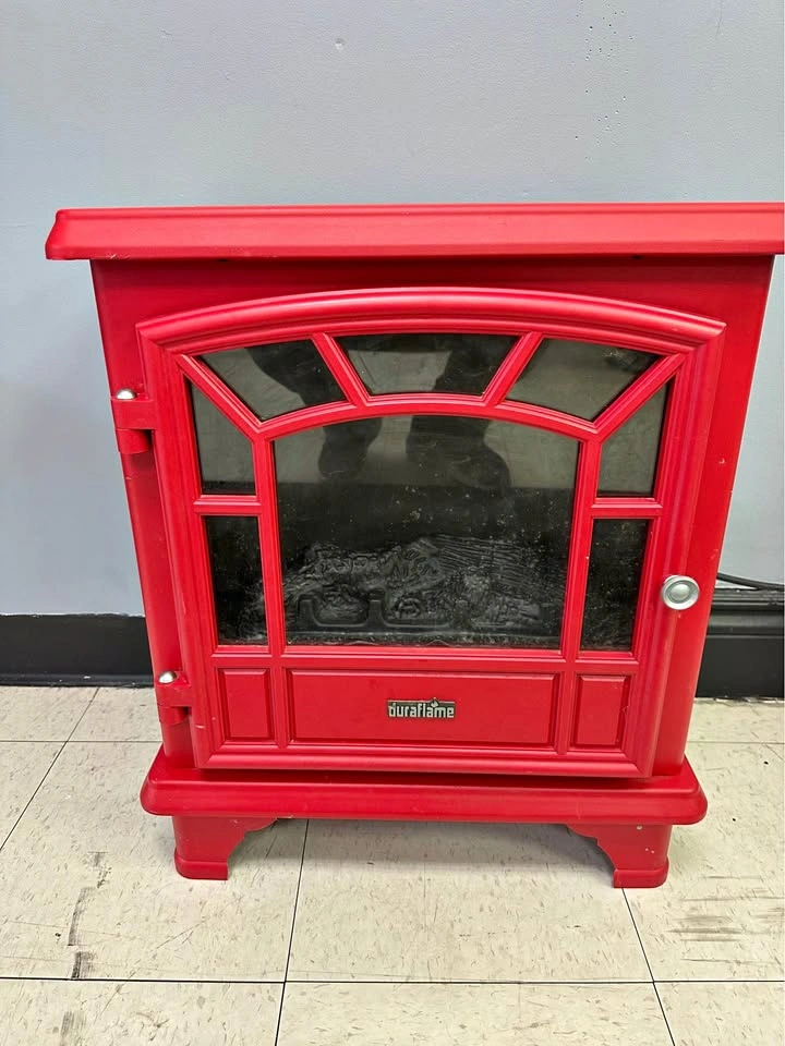 Duraflame Red Electric Fireplace Stove Heater