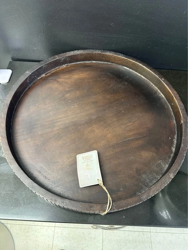 Homesense Round Wooden Tray - photo 2