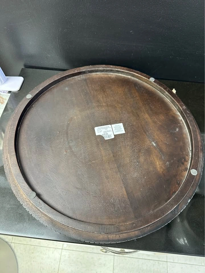 Homesense Round Wooden Tray - photo 3