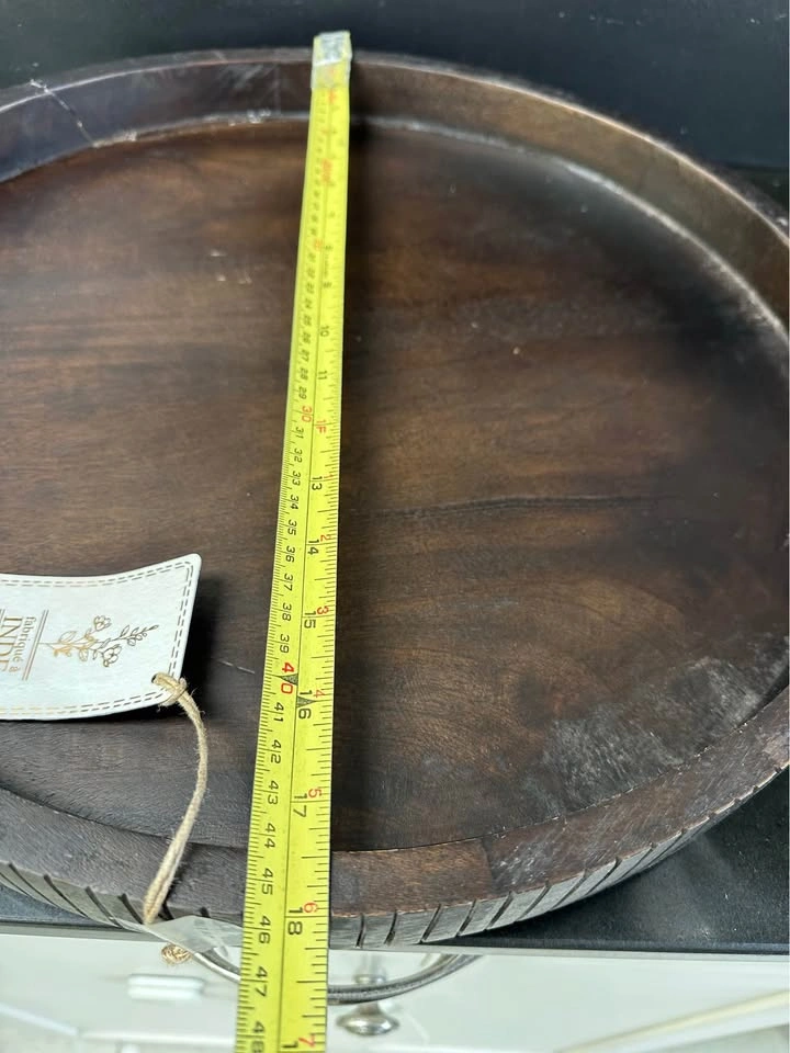 Homesense Round Wooden Tray - photo 4