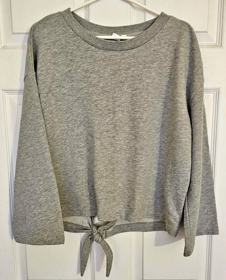 GAP Women's Back Tie Crewneck Sweatshirt - Size Medium