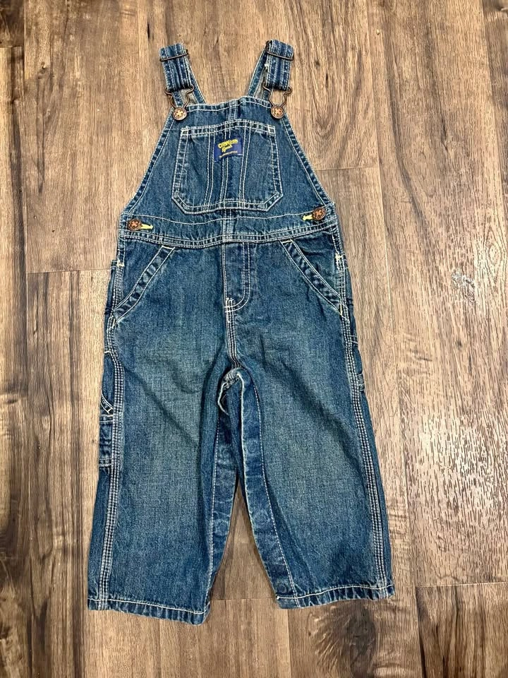 Oshkosh Kids Denim Overalls (Size 18 Months)
