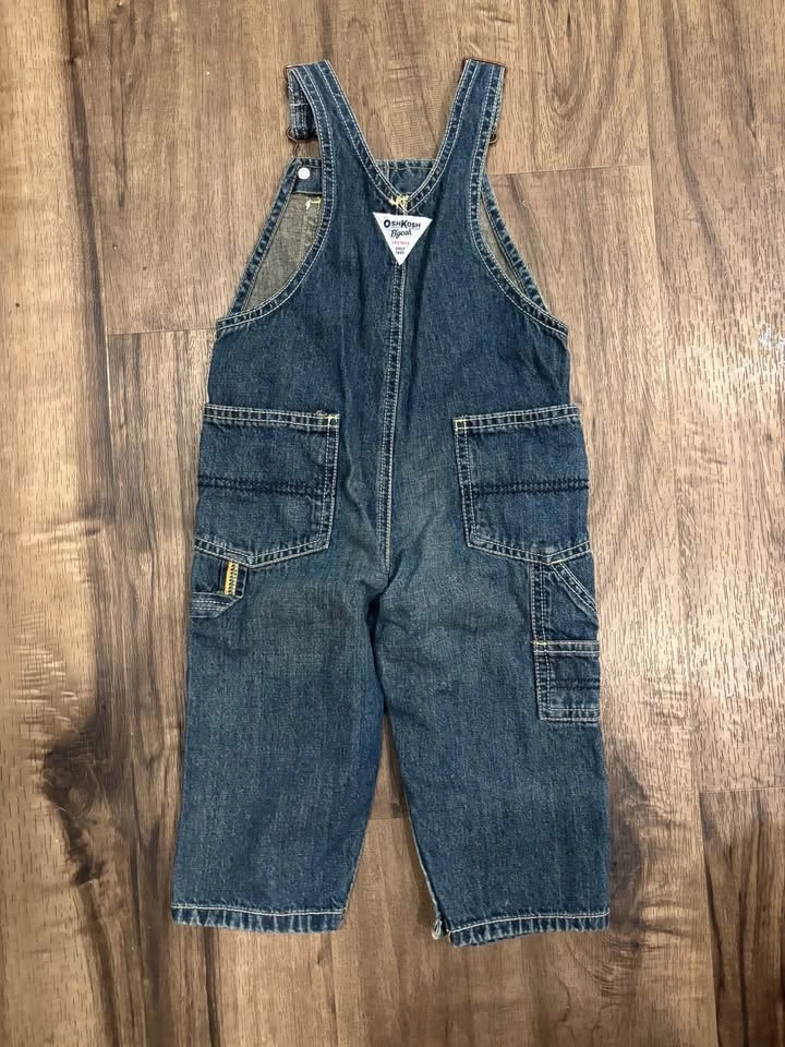 Oshkosh Kids Denim Overalls (Size 18 Months) - photo 2