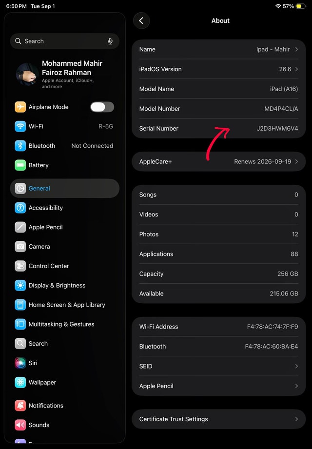 iPad 11th Gen 256GB Wi-Fi + Apple Pencil USB-C - photo 4
