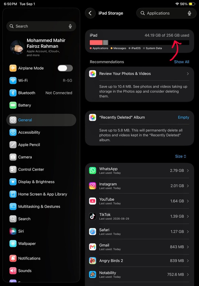 iPad 11th Gen 256GB Wi-Fi + Apple Pencil USB-C - photo 5