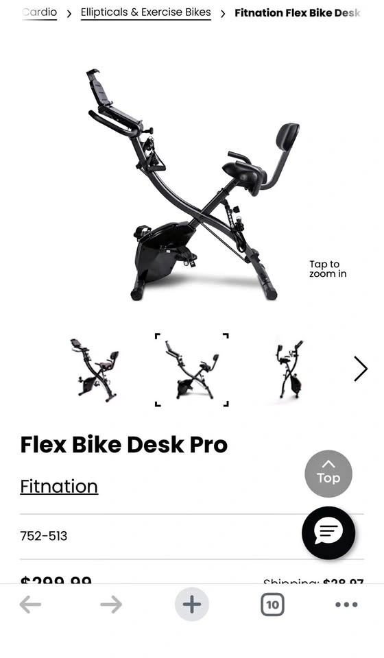 Fitnation Flex Bike Desk Pro