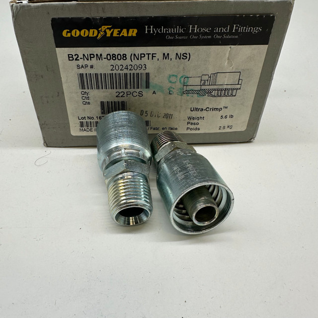 Goodyear Hydraulic Hose Fittings B2-NPM-0808