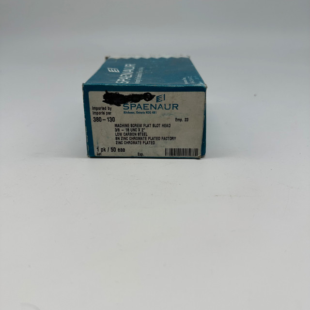 Spaenaur Machine Screws Flat Slot Head 3/8”-16 UNC x 2” - photo 3