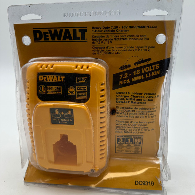 New DeWalt DC9319 7.2-18V Vehicle Charger