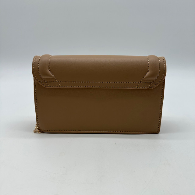 Suzy Shier Tan Faux Leather Clutch Crossbody Purse - photo 2