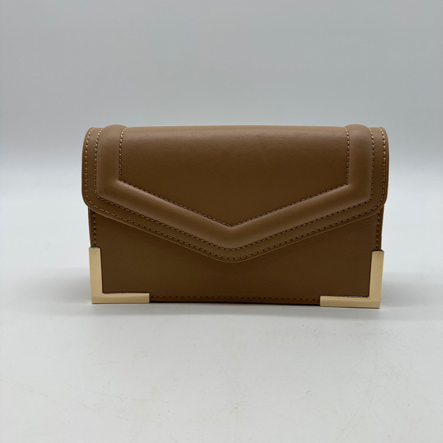 Suzy Shier Tan Faux Leather Clutch Crossbody Purse - photo 3