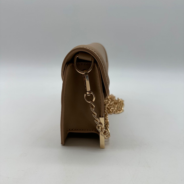 Suzy Shier Tan Faux Leather Clutch Crossbody Purse - photo 4