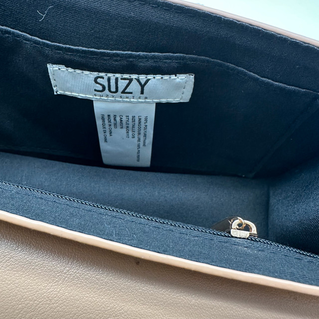 Suzy Shier Tan Faux Leather Clutch Crossbody Purse - photo 5