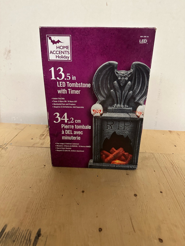 Home Accents Holiday LED Tombstone - 13.5" w/ Timer