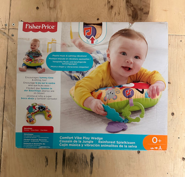 Fisher-Price Comfort Vibe Play Wedge Rainforest Pillow