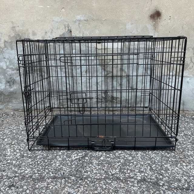 Foldable Metal Dog Crate - Medium Size