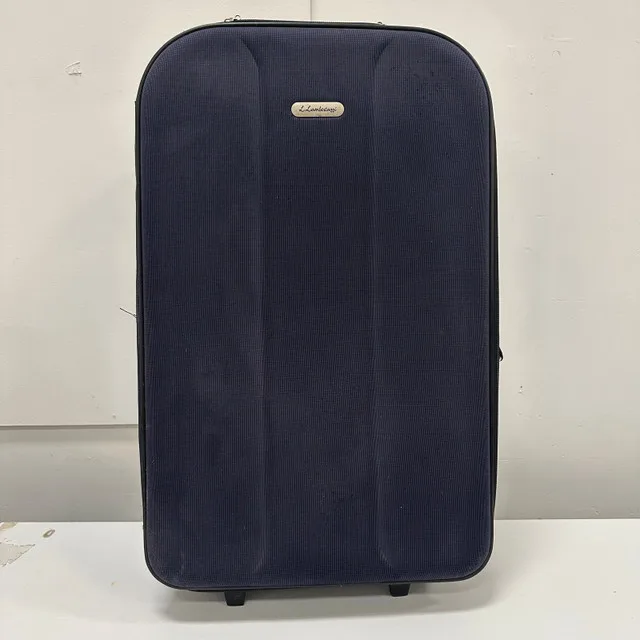 Large Blue Softshell Suitcase Lamborghini Brand Used some issue thumbnail