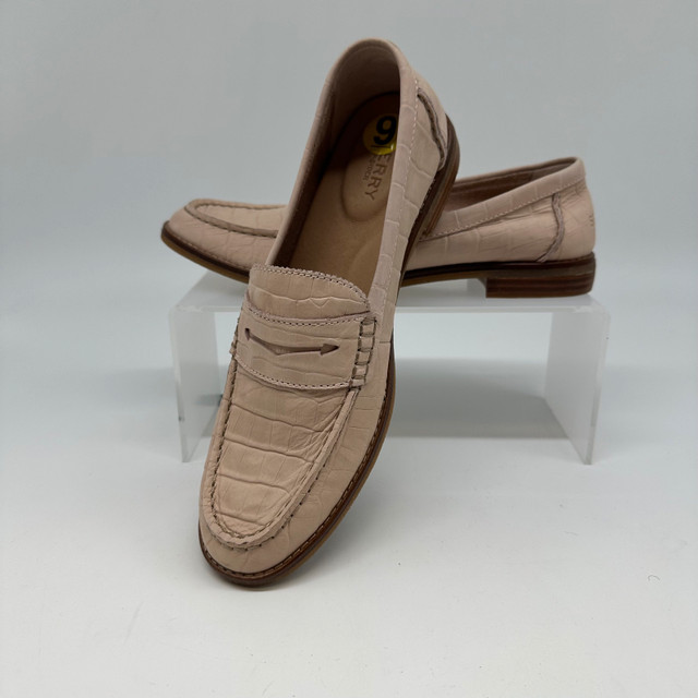 Sperry Croc-Embossed Leather Loafers – Size 9 (New) - photo 2
