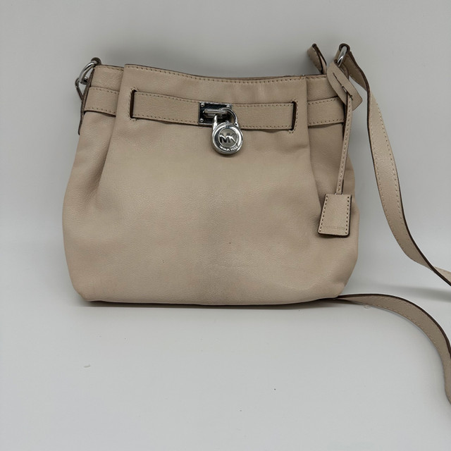 Michael Kors bag leather vanilla shoulder satchel