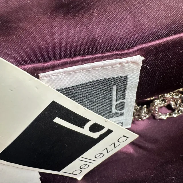 Brand new Bellezza Purple Clutch with Chain image indicator(5)