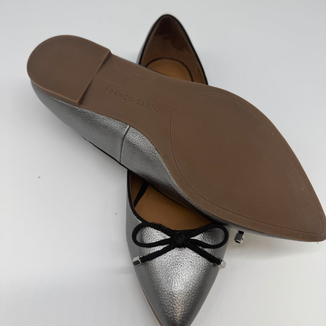 Franco Sarto Silver Ballet Flats - Size 9 (like new) - photo 3