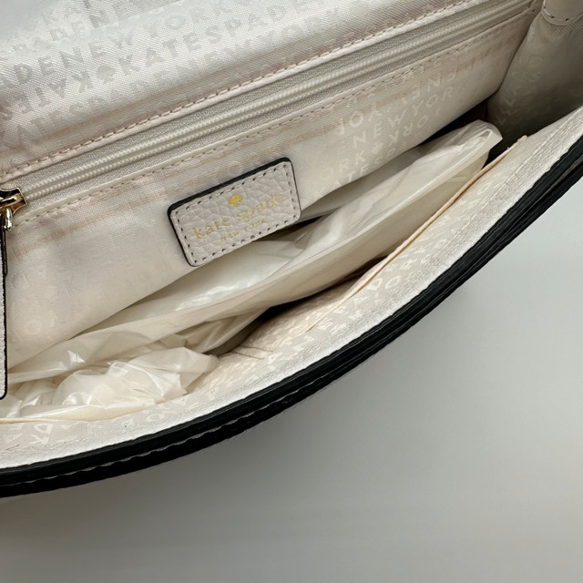 Kate Spade Satchel Handbag - White & Black Leather - photo 3