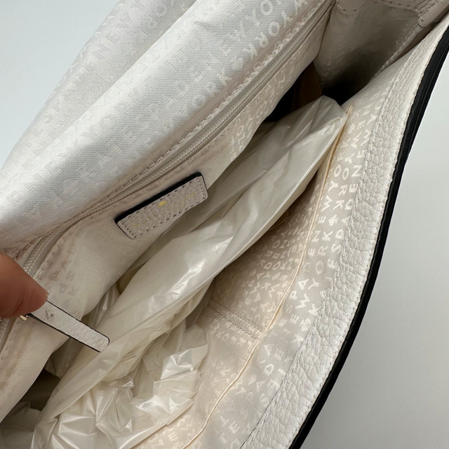 Kate Spade Satchel Handbag - White & Black Leather - photo 4
