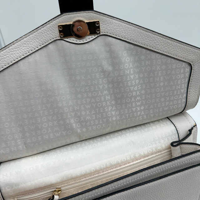 Kate Spade Satchel Handbag - White & Black Leather - photo 5
