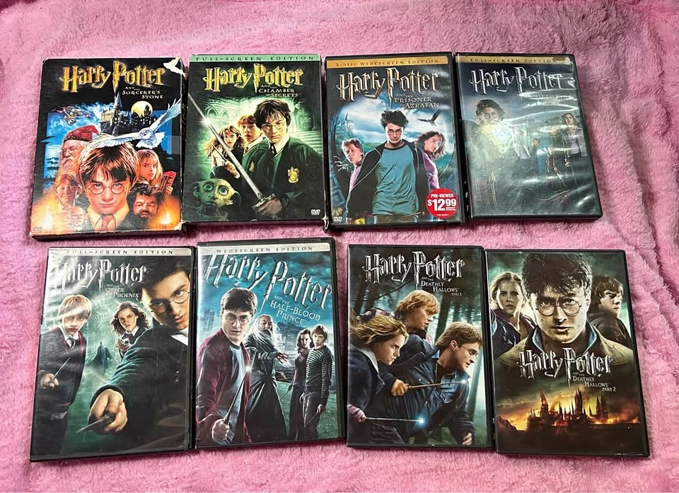 Harry Potter DVDs 1-8