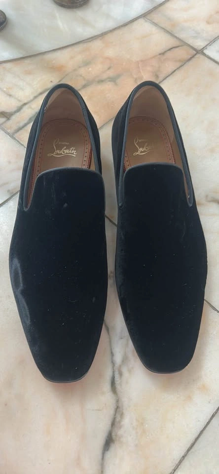 Christian Louboutin Dandelion Velvet Loafers Black 41.5 - photo 3