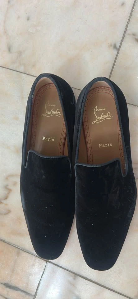 Christian Louboutin Dandelion Velvet Loafers Black 41.5 - photo 5