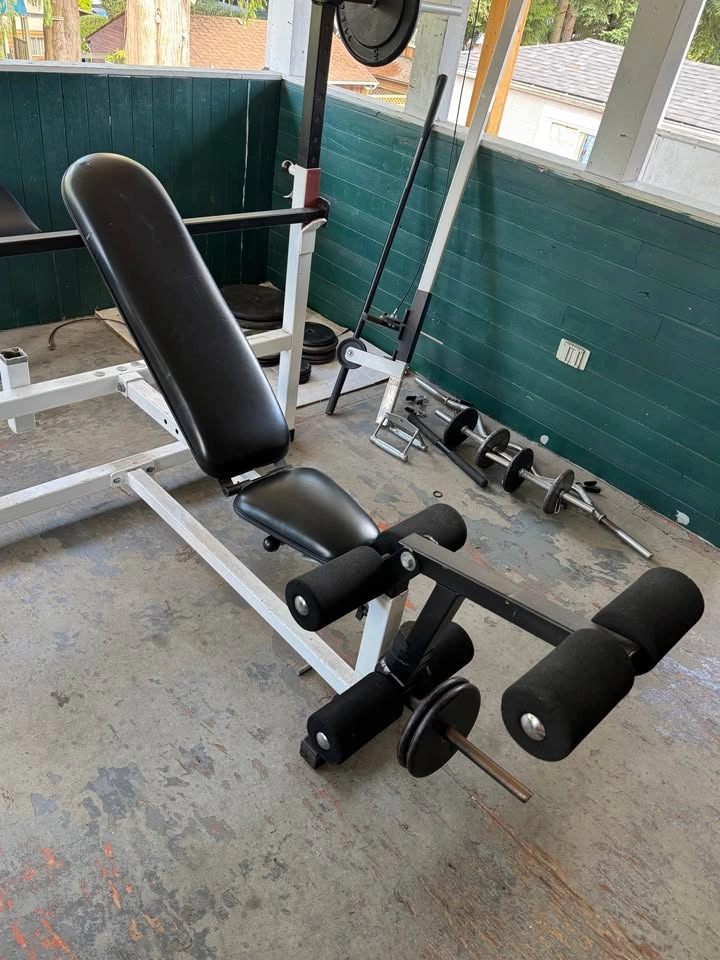Complete Home Gym Equipment Bundle – 280 lbs Weights, Bench, Rac