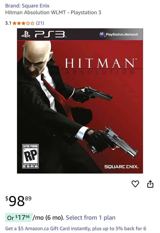 Hitman Absolution WLMT - Playstation 3 image indicator(2)