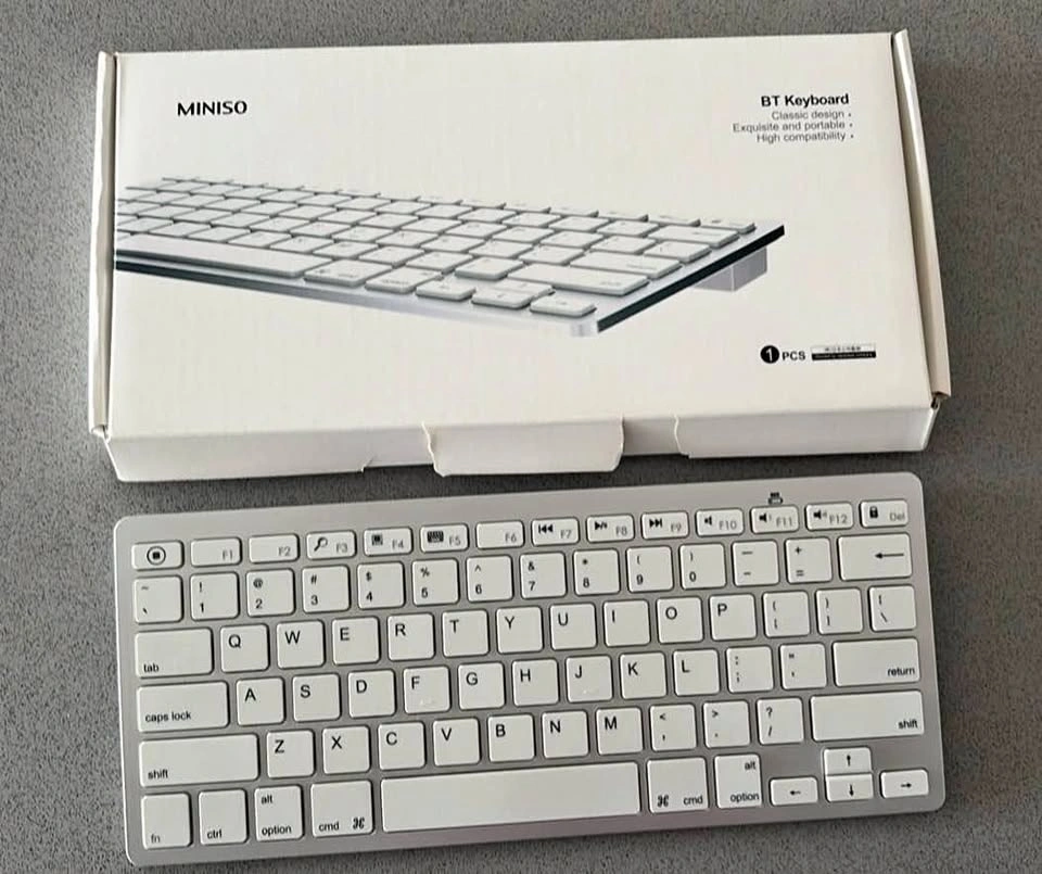MINISO BT Keyboard - Silver/White