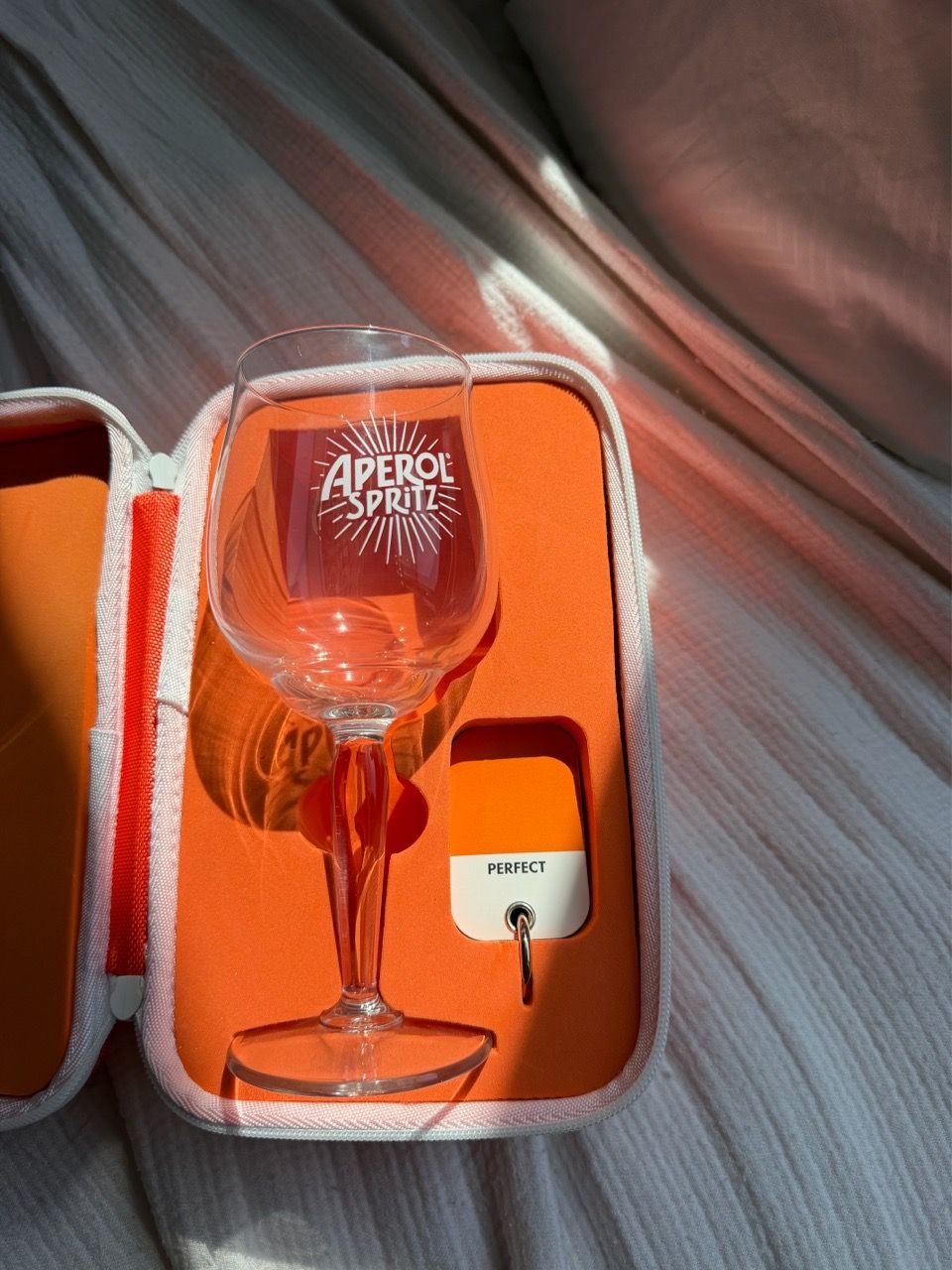 Aperol Spritz Glass with Travel Case