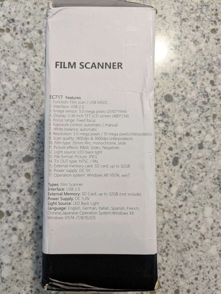 EC717 Film Scanner - photo 5