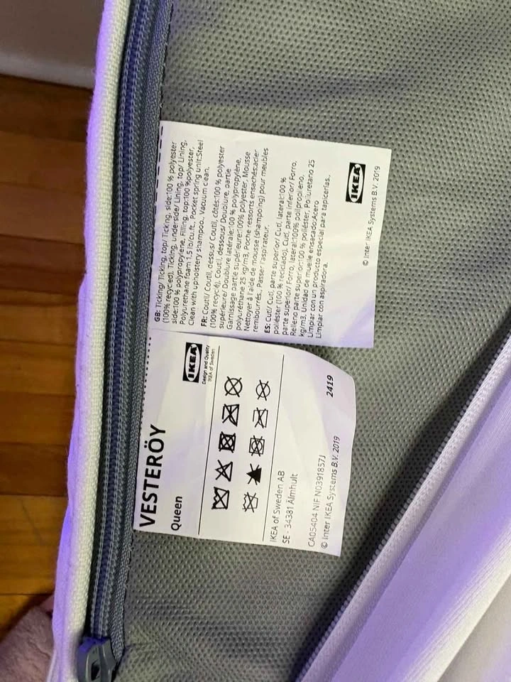 IKEA VESTERÖY Queen Mattress - photo 2