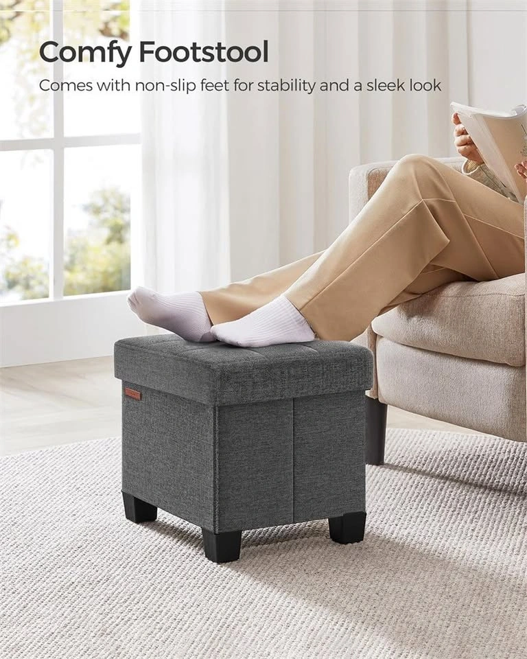 Small Ottoman Foot Rest with Legs - photo 3