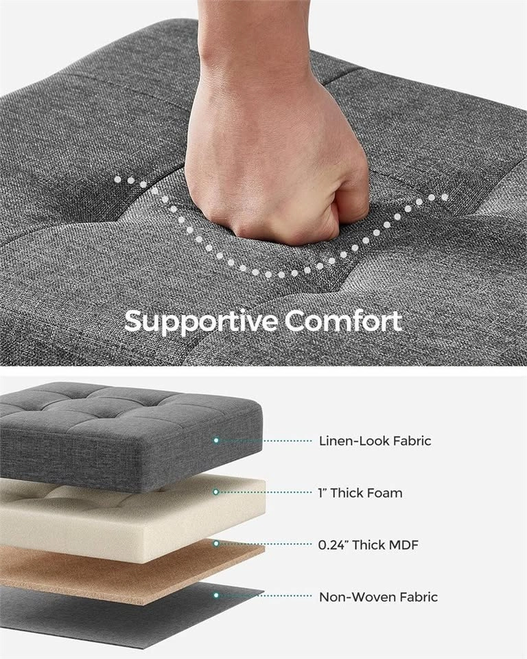 Small Ottoman Foot Rest with Legs - photo 4